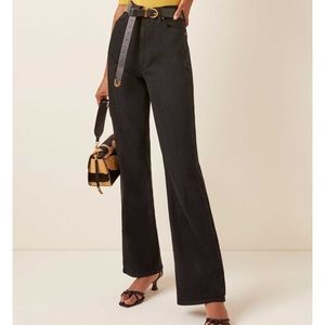 Goldsign: Stretch High-Rise Boot-Cut Jeans